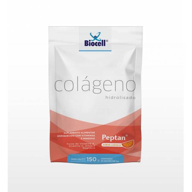 Colágeno Hidrolisado - Vitamina A e C , Zinco e Magnésio -150gr 30saches de 5g