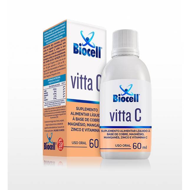 Vitta C -  a base de Magnésio, Manganês, Zinco e Vitamina C 60ml 